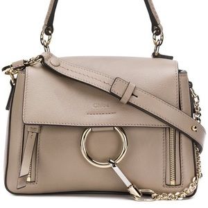 Chloe Faye Day Small Pebbled Ring Shoulder Bag